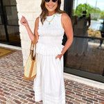 Ivory Lace Top & Midi Skirt Set-500 Midi-KLESIS-July & June Women's Fashion Boutique Located in San Antonio, Texas