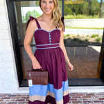 The Romy Midi Dress - Plum-500 Midi-ENTRO-July & June Women's Fashion Boutique Located in San Antonio, Texas