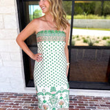 THML - The Everly Strapless Midi Dress-500 Midi-THML-July & June Women's Fashion Boutique Located in San Antonio, Texas