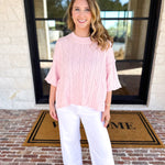 The Bailee Sweater Top - Pink-230 Sweaters/Cardis-RAE MODE-July & June Women's Fashion Boutique Located in San Antonio, Texas