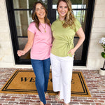 Comfy & Classy Top - Matcha-200 Fashion Blouses-ENTRO-July & June Women's Fashion Boutique Located in San Antonio, Texas