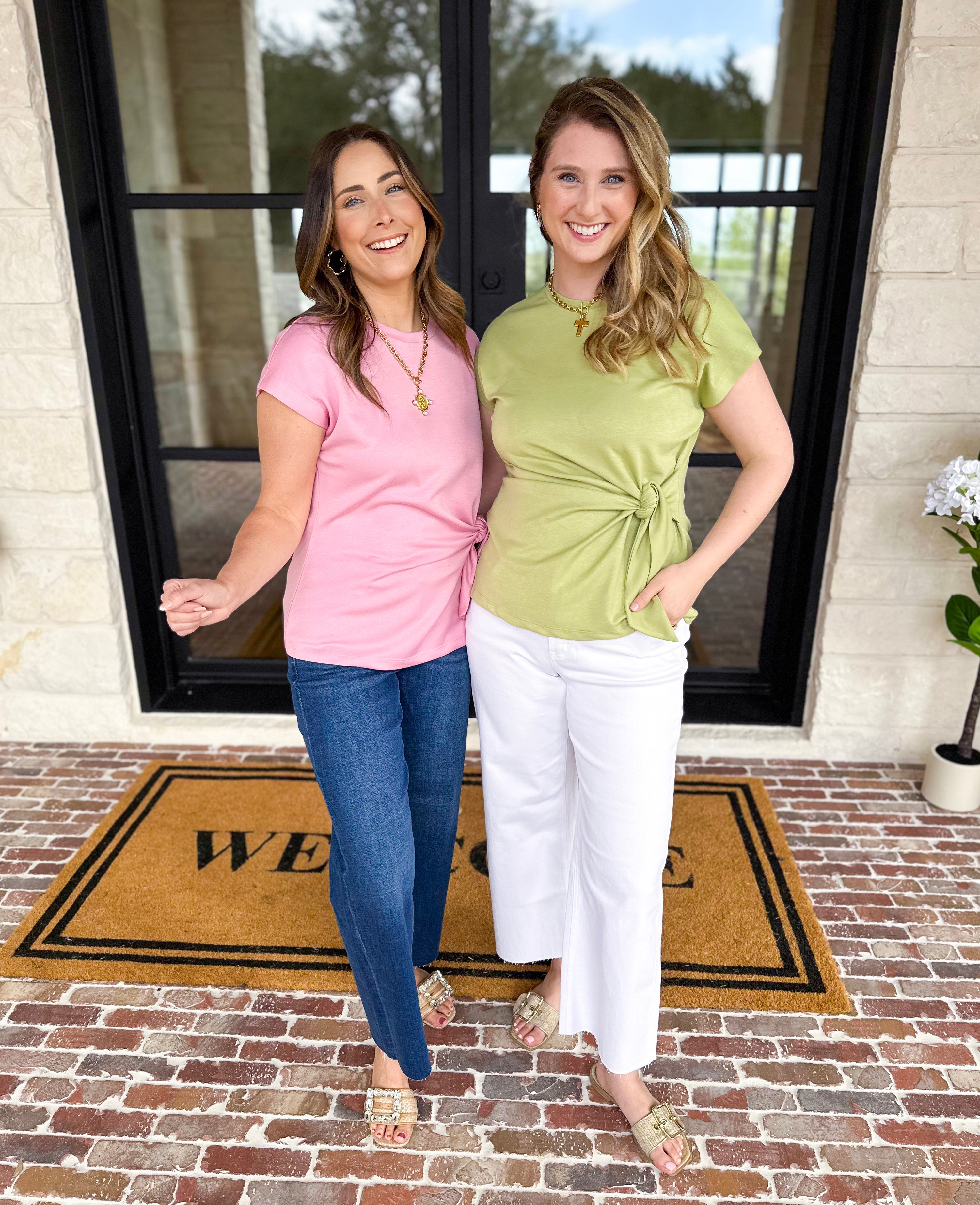 Comfy & Classy Top - Matcha-200 Fashion Blouses-ENTRO-July & June Women's Fashion Boutique Located in San Antonio, Texas