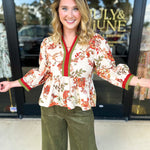 The Polly Peplum Blouse-200 Fashion Blouses-ENTRO-July & June Women's Fashion Boutique Located in San Antonio, Texas
