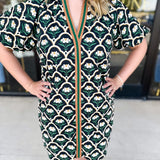 Retro Floral Mini Dress - Black-510 Mini-ENTRO-July & June Women's Fashion Boutique Located in San Antonio, Texas