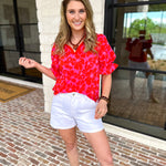 Mary Square - Jessica Blouse - Samba Garden-200 Fashion Blouses-MARY SQUARE-July & June Women's Fashion Boutique Located in San Antonio, Texas