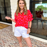 Mary Square - Jessica Blouse - Samba Garden-200 Fashion Blouses-MARY SQUARE-July & June Women's Fashion Boutique Located in San Antonio, Texas