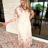 Garden Party Midi Dress-500 Midi-ENTRO-July & June Women's Fashion Boutique Located in San Antonio, Texas