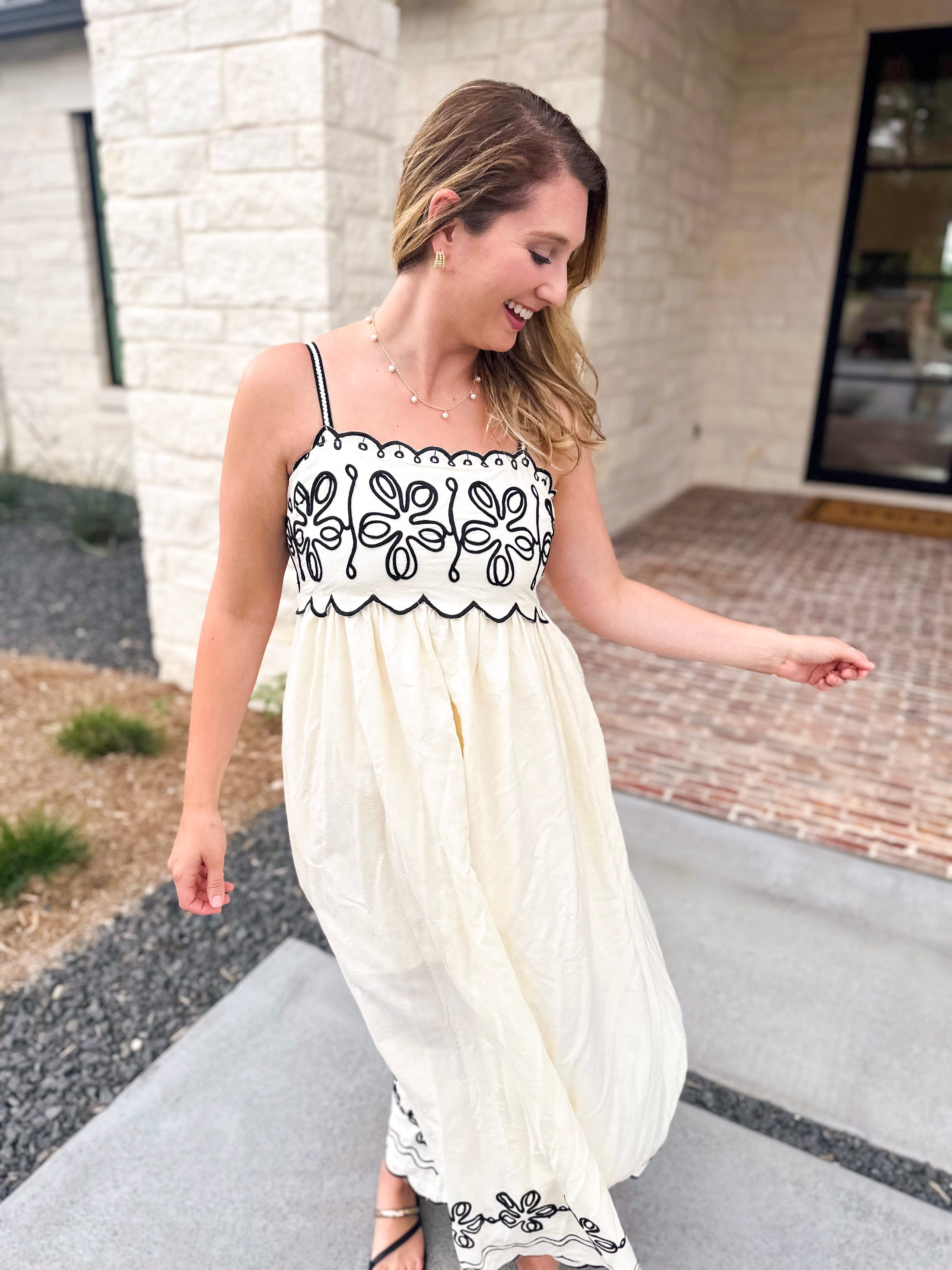 The Baja Breeze Midi Dress-500 Midi-SKIES ARE BLUE-July & June Women's Fashion Boutique Located in San Antonio, Texas