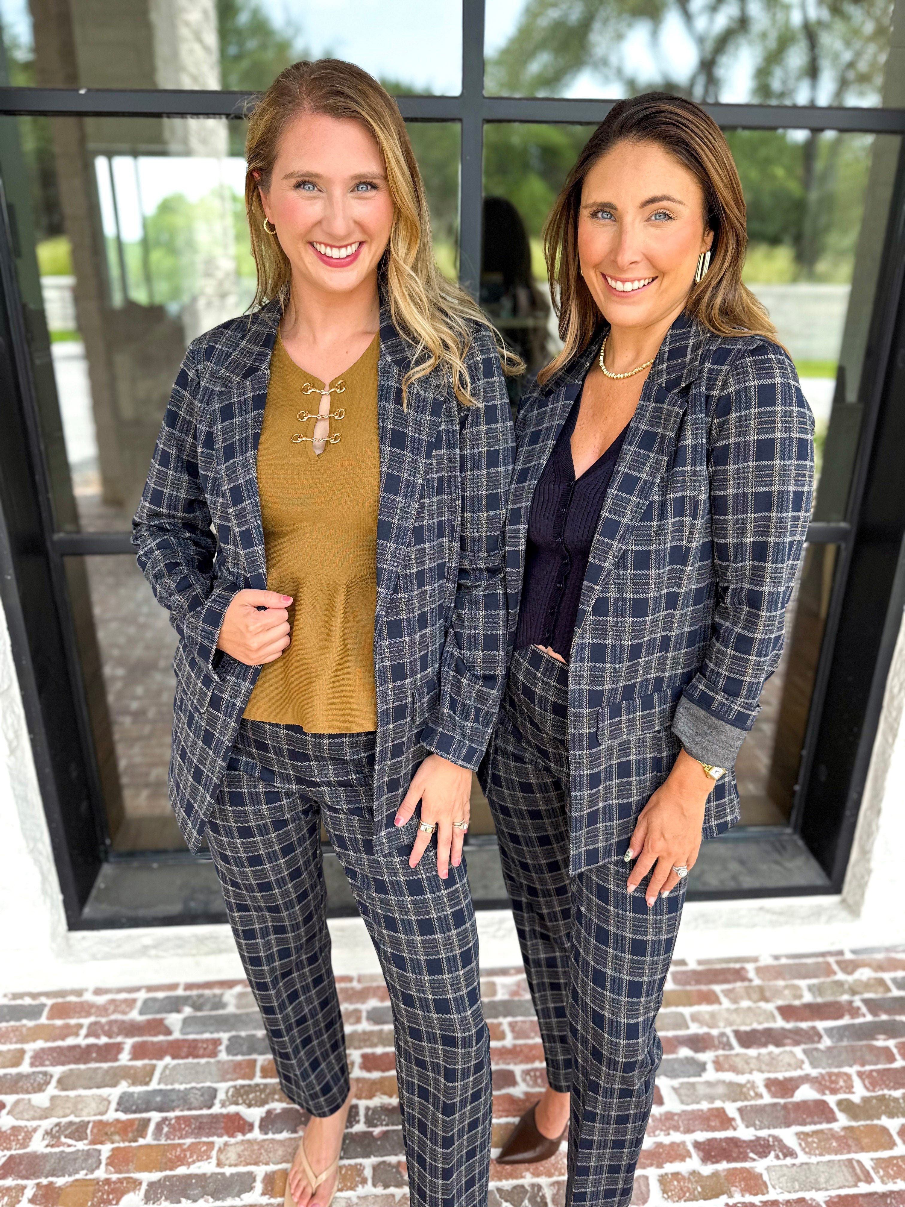 Liverpool - City Life Blazer-600 Outerwear-LIVERPOOL JEANS COMPANY-July & June Women's Fashion Boutique Located in San Antonio, Texas
