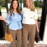 The Trendsetter Polka Dot Jeans-400 Pants-JODIFL-July & June Women's Fashion Boutique Located in San Antonio, Texas