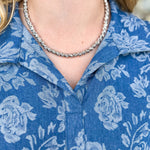 Easton Elle - Beam Large Necklace - Silver-110 Jewelry & Hair-Easton Elle-July & June Women's Fashion Boutique Located in San Antonio, Texas