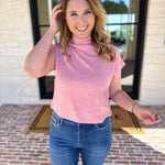 Soft Bloom Everyday Knit Top - Light Pink-230 Sweaters/Cardis-ENTRO-July & June Women's Fashion Boutique Located in San Antonio, Texas
