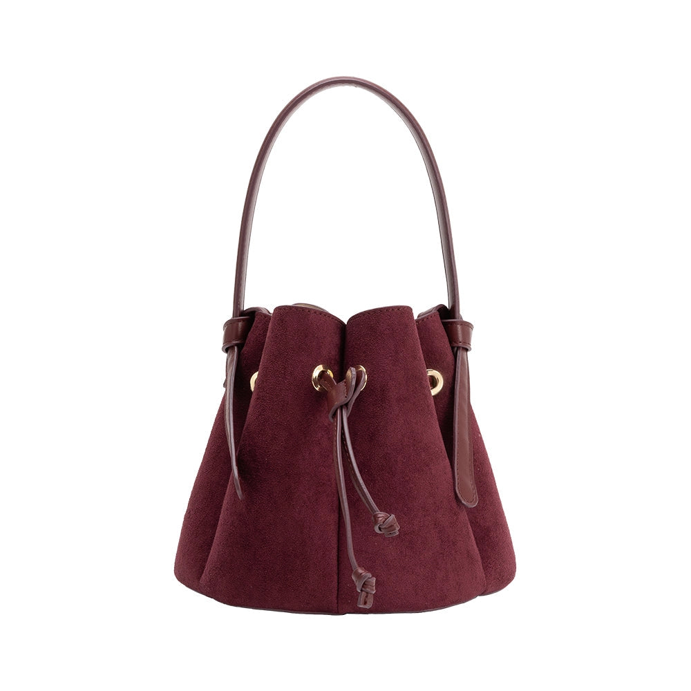 Laguna Mini Suede Top Handle Bag - Burgundy-130 Accessories-MELIE BIANCO-July & June Women's Fashion Boutique Located in San Antonio, Texas