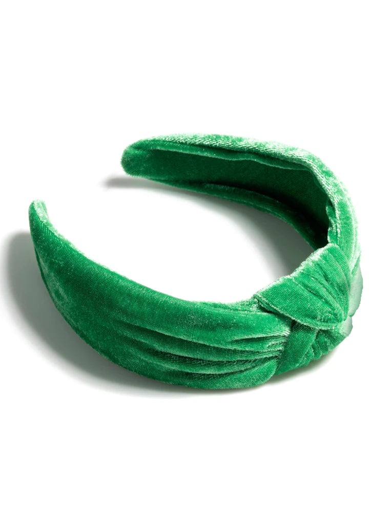 Knotted Velvet headband - Green-120 Jewelry & Hair-SHIRALEAH-July & June Women's Fashion Boutique Located in San Antonio, Texas