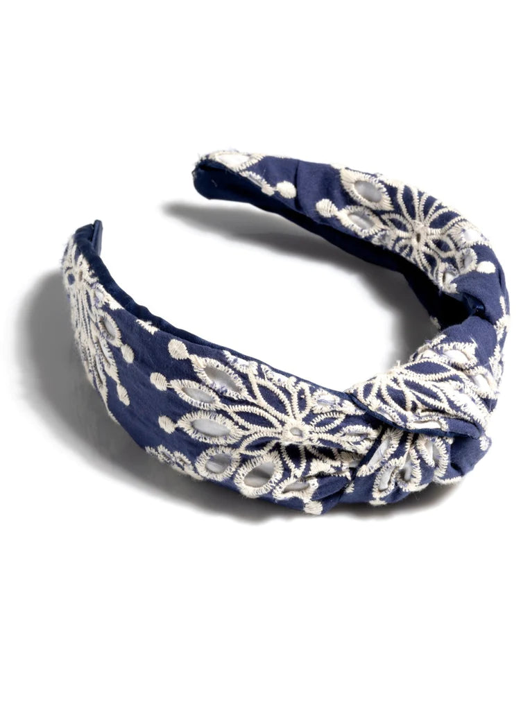 Chifley Knotted Headband - Navy-110 Jewelry & Hair-SHIRALEAH-July & June Women's Fashion Boutique Located in San Antonio, Texas
