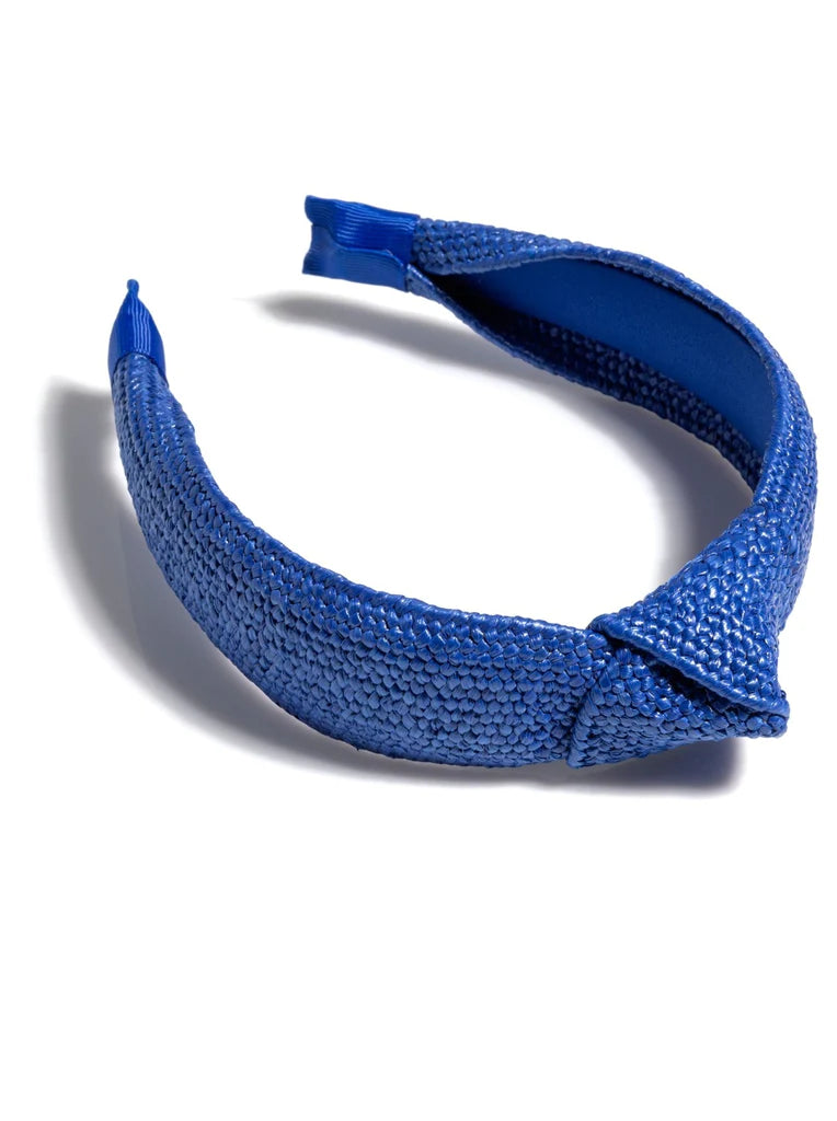 Classic Woven Knotted Headband - Blue-110 Jewelry & Hair-SHIRALEAH-July & June Women's Fashion Boutique Located in San Antonio, Texas