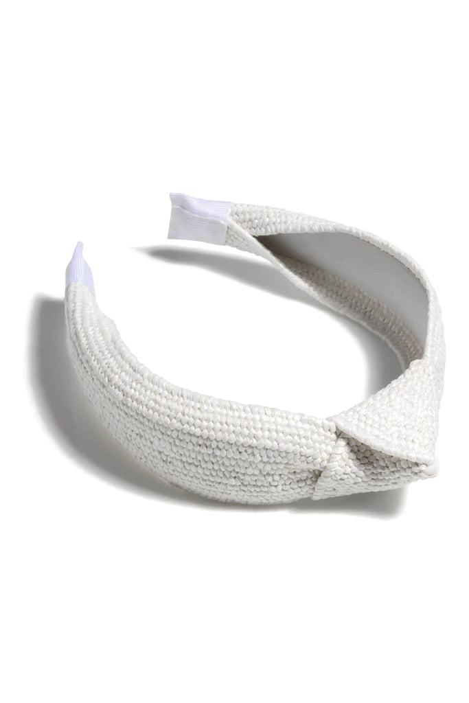 Classic Woven Knotted Headband - White-110 Jewelry & Hair-SHIRALEAH-July & June Women's Fashion Boutique Located in San Antonio, Texas