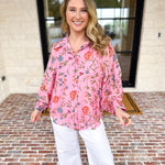 Blossom & Bloom Blouse-200 Fashion Blouses-ENTRO-July & June Women's Fashion Boutique Located in San Antonio, Texas