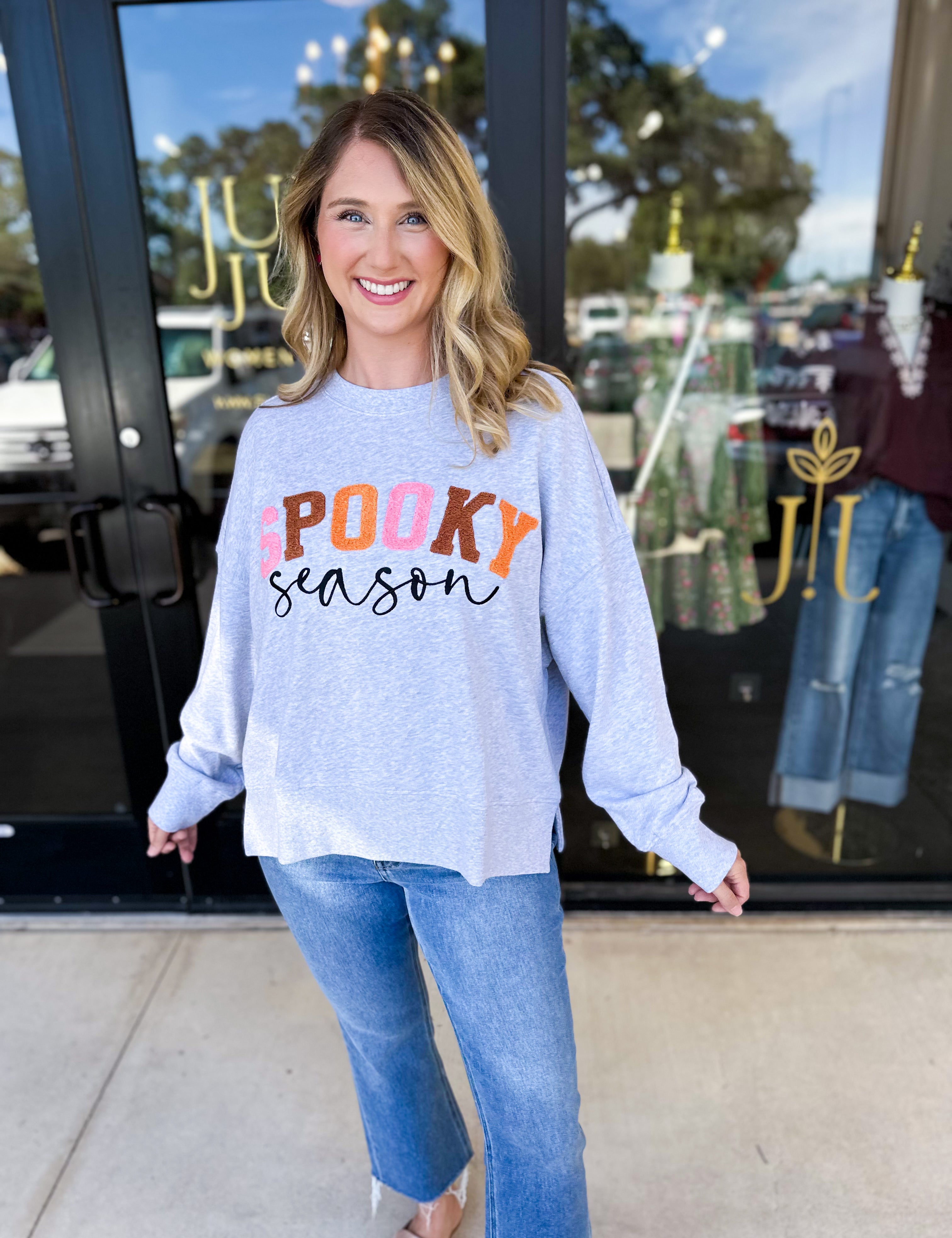 Spooky Season Pullover-210 Casual Blouses-SHIRALEAH-July & June Women's Fashion Boutique Located in San Antonio, Texas