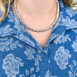Easton Elle - Beam Large Necklace - Silver-110 Jewelry & Hair-Easton Elle-July & June Women's Fashion Boutique Located in San Antonio, Texas