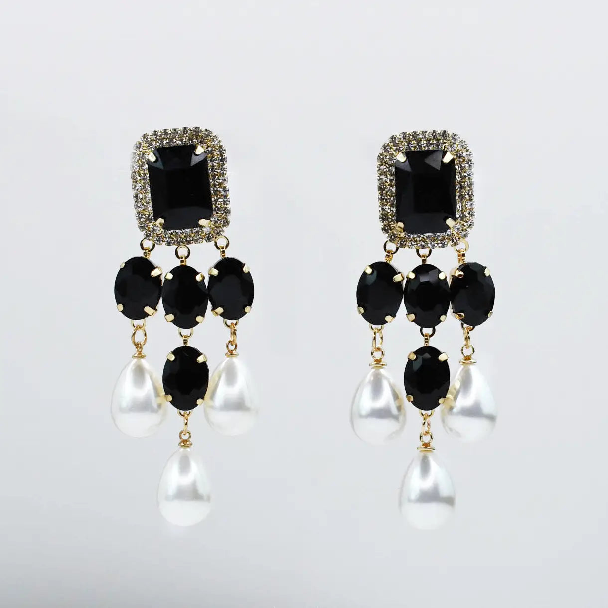 Treasure Jewels - Meant to Shine Statement Earrings - Black-110 Jewelry & Hair-Treasure Jewels-July & June Women's Fashion Boutique Located in San Antonio, Texas