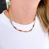 Fall Mix Beaded Necklace-110 Jewelry & Hair-Golden Lily-July & June Women's Fashion Boutique Located in San Antonio, Texas