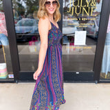 The Rowen Smocked Midi Dress-500 Midi-FATE-July & June Women's Fashion Boutique Located in San Antonio, Texas