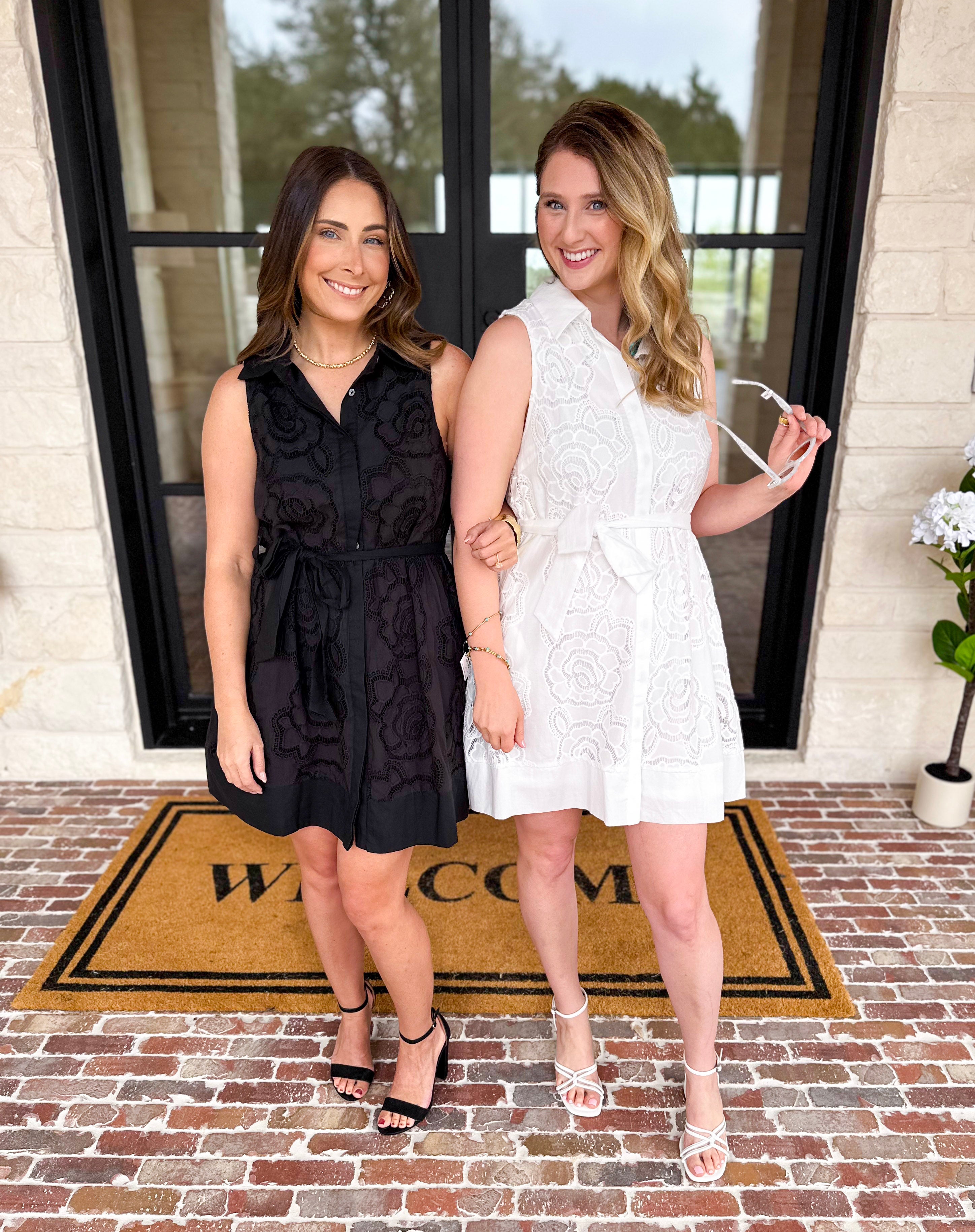 Smell The Roses Mini Dress - White-510 Mini-ENTRO-July & June Women's Fashion Boutique Located in San Antonio, Texas