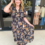 THML - Elise Garden Midi Dress-500 Midi-THML-July & June Women's Fashion Boutique Located in San Antonio, Texas