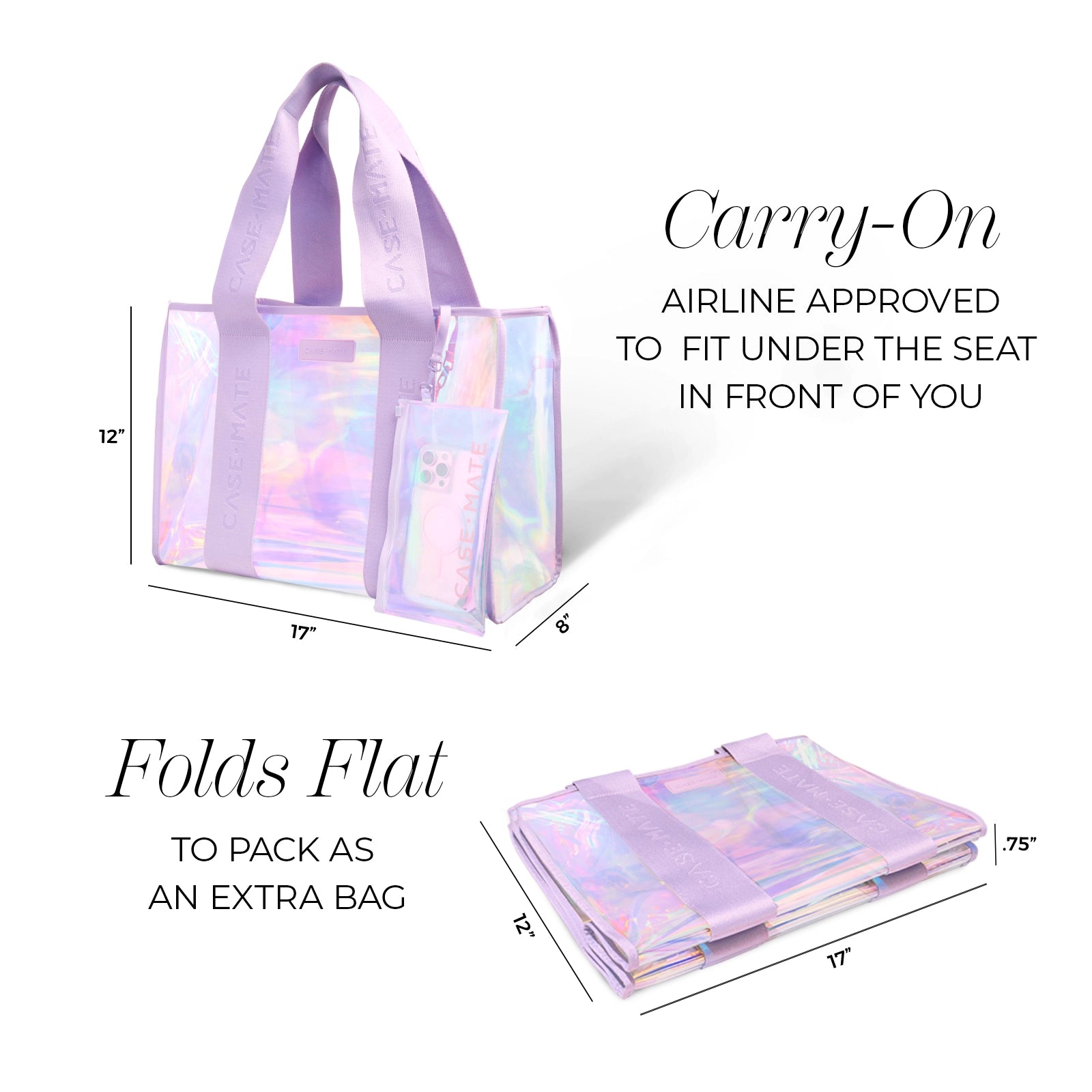 Case-Mate - Soap Bubble Jelly Tote Bag-130 Accessories-Casemate-July & June Women's Fashion Boutique Located in San Antonio, Texas