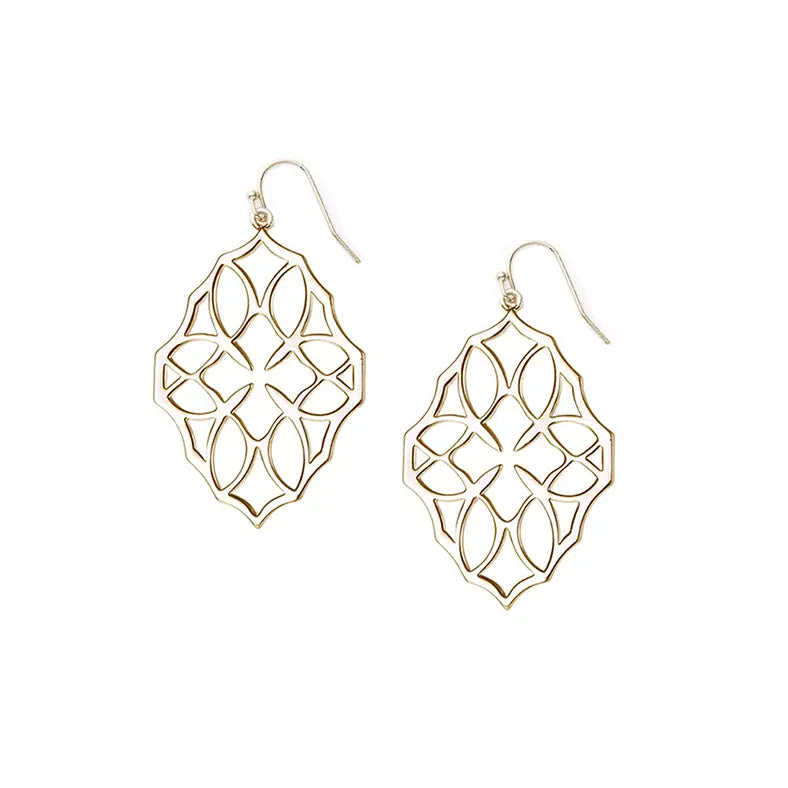 Natalie Wood - Believer Small Drop Earrings in Gold-110 Jewelry & Hair-Natalie Wood-July & June Women's Fashion Boutique Located in San Antonio, Texas