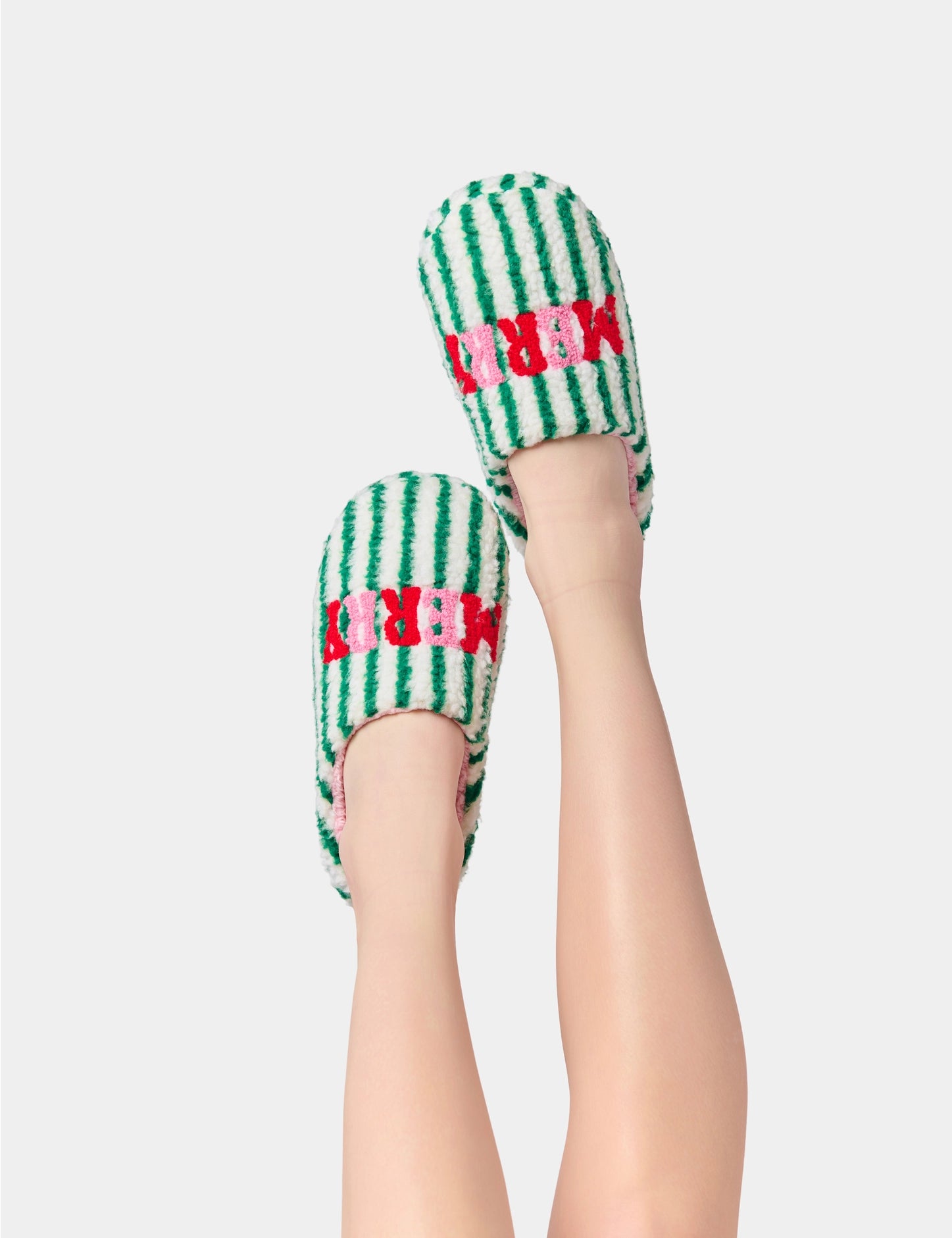 Merry Striped Slippers-140 Gifts + Home-SHIRALEAH-July & June Women's Fashion Boutique Located in San Antonio, Texas