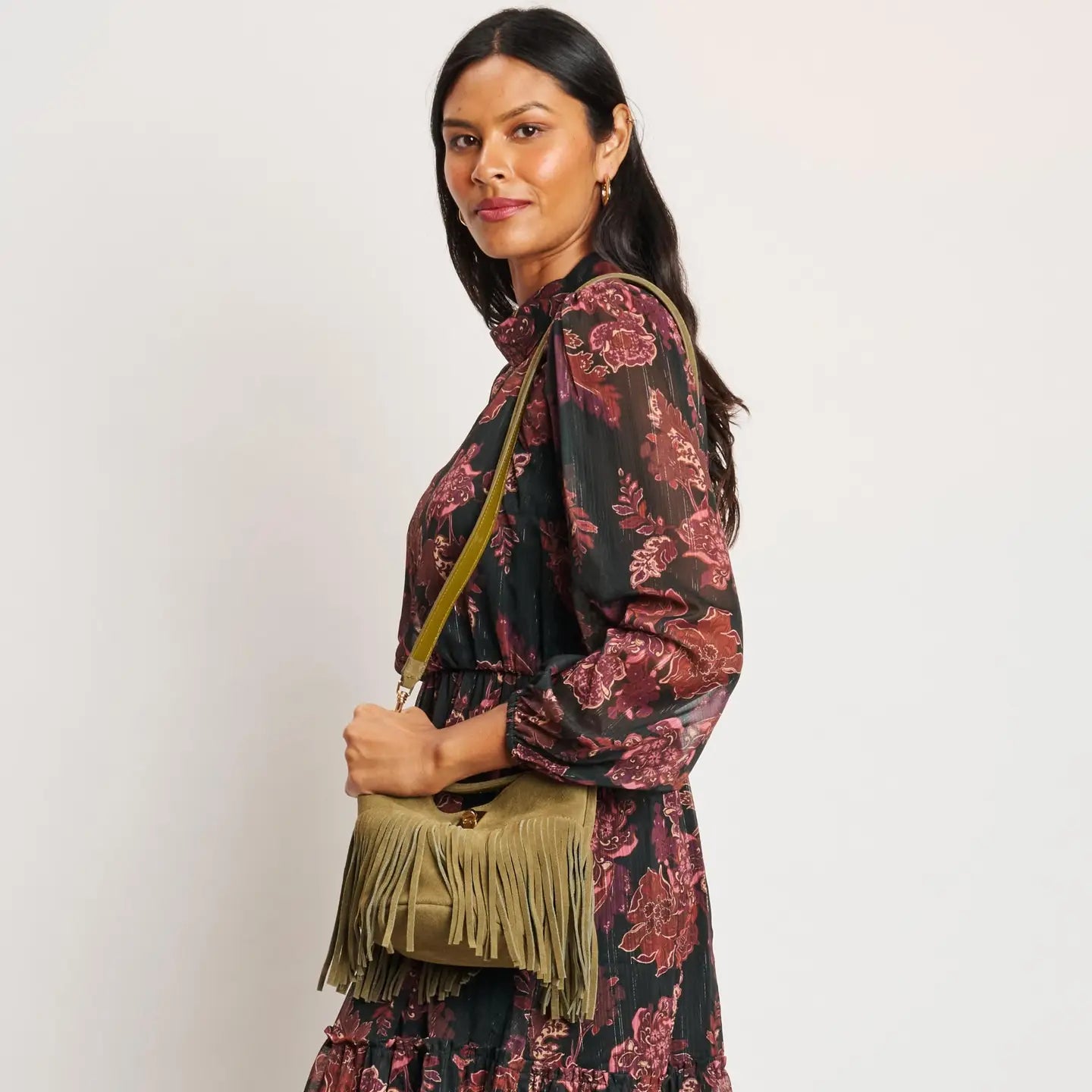 Fringe Crossbody Purse - Olive-130 ACCESSORIES-Moda Luxe-July & June Women's Fashion Boutique Located in San Antonio, Texas