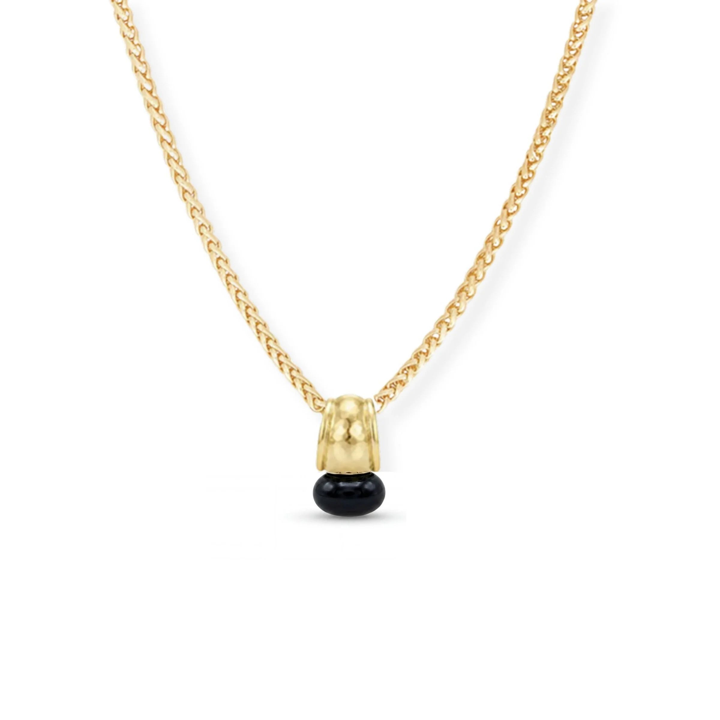 Natalie Wood - Midnight Tide Pendant Necklace - Gold/Black-110 Jewelry & Hair-Natalie Wood-July & June Women's Fashion Boutique Located in San Antonio, Texas