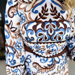 The Savannah Blouse-200 Fashion Blouses-SKIES ARE BLUE-July & June Women's Fashion Boutique Located in San Antonio, Texas