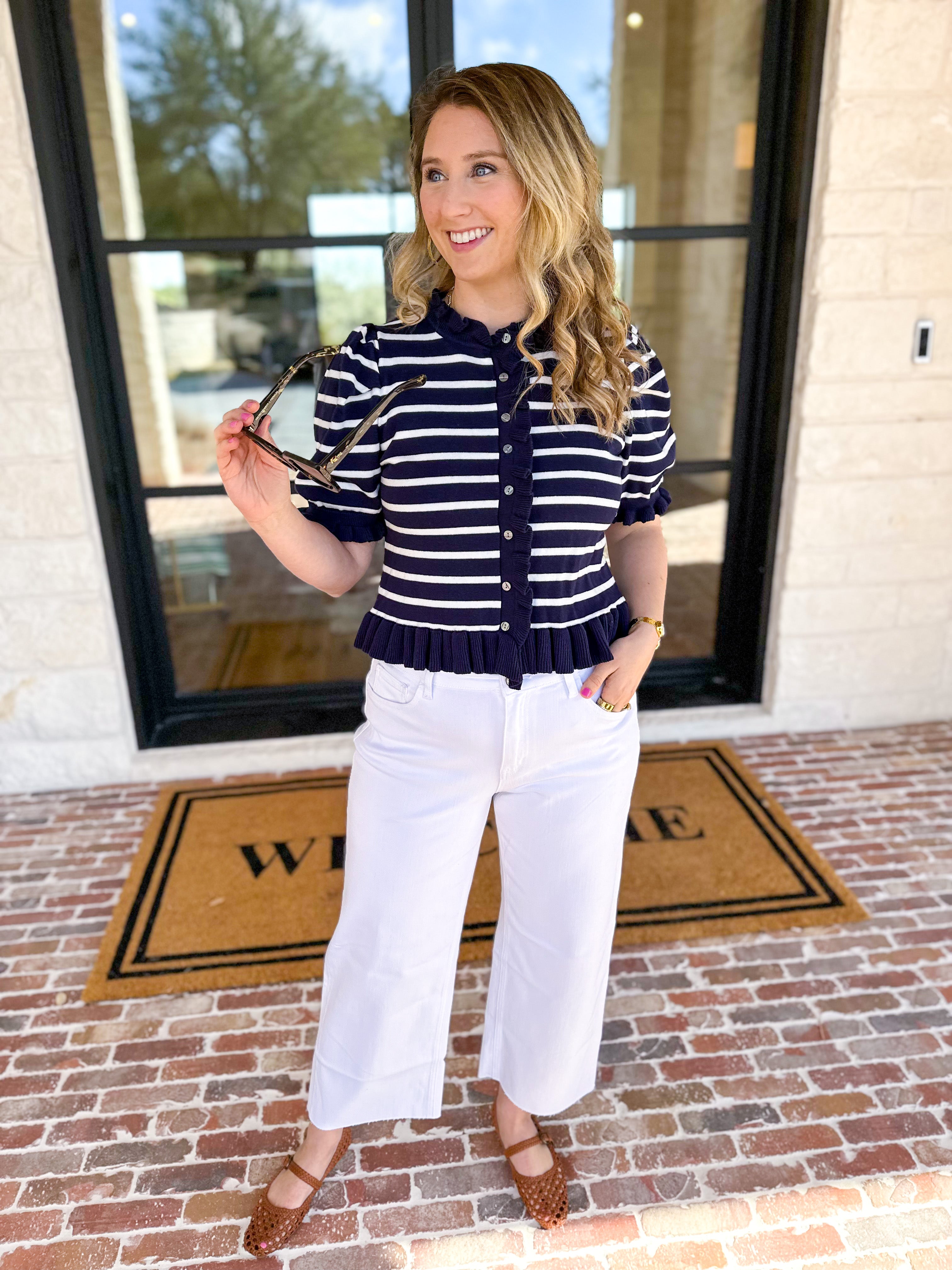 The Simply Sweet Cardigan - Navy-230 Sweaters/Cardis-ENTRO-July & June Women's Fashion Boutique Located in San Antonio, Texas