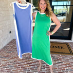 The Casual Cutie Midi Dress - Kelly Green-500 Midi-ENTRO-July & June Women's Fashion Boutique Located in San Antonio, Texas