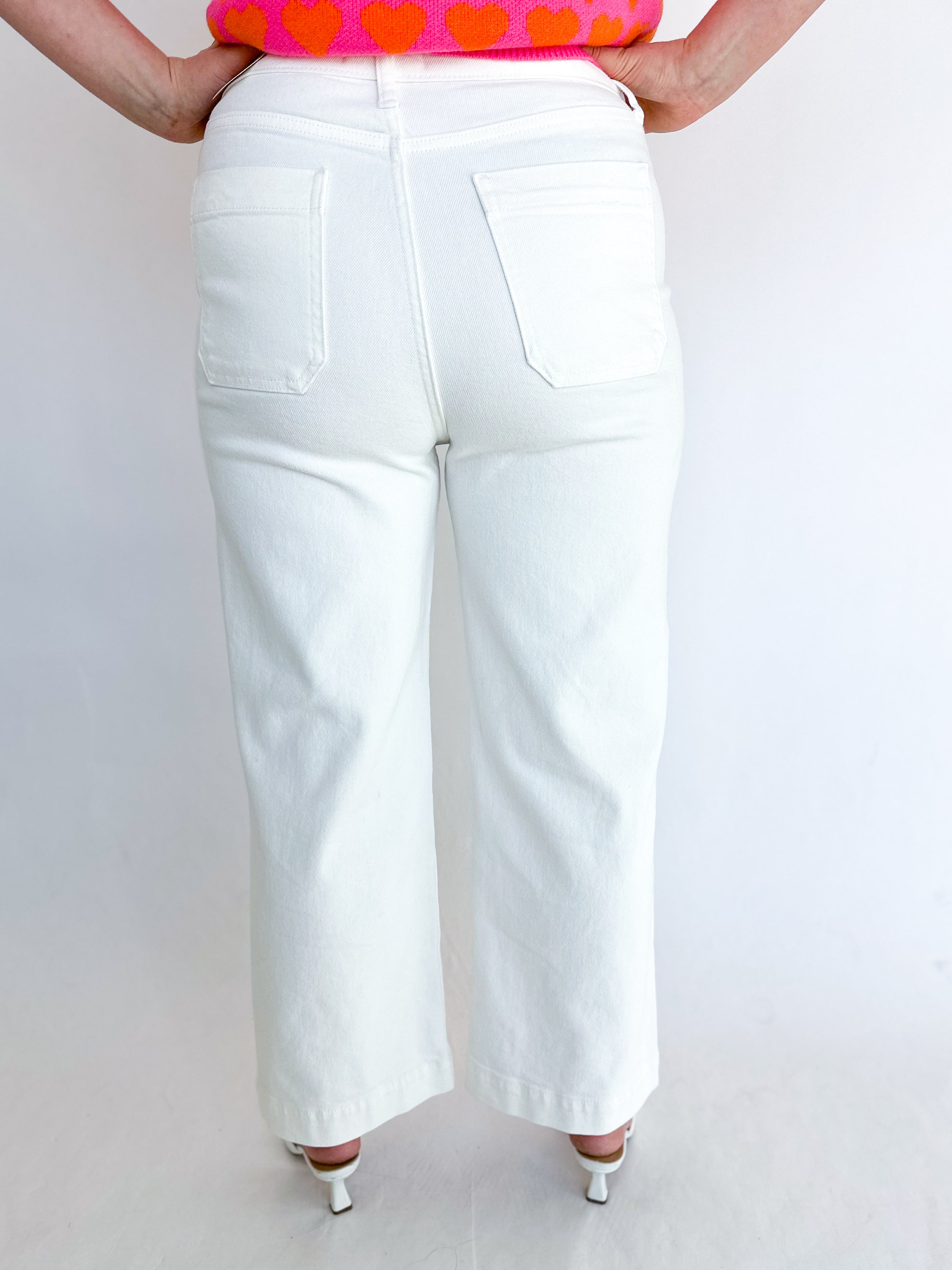 Ivory Utility Jeans-400 Pants-JUST USA-July & June Women's Fashion Boutique Located in San Antonio, Texas