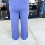 Soft Modal Lounge Pants - Denim Blue-300 Athleisure/Lounge-SKIES ARE BLUE-July & June Women's Fashion Boutique Located in San Antonio, Texas