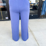 Soft Modal Lounge Pants - Denim Blue-300 Athleisure/Lounge-SKIES ARE BLUE-July & June Women's Fashion Boutique Located in San Antonio, Texas