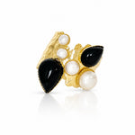 Easton Elle - Ultra Haven Ring - Onyx & Pearl-110 Jewelry & Hair-Easton Elle-July & June Women's Fashion Boutique Located in San Antonio, Texas