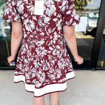 The Layla Mini Dress - Burgundy-510 Mini-ENTRO-July & June Women's Fashion Boutique Located in San Antonio, Texas