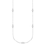 Natalie Wood - Believer Cross Station Necklace in Silver-110 Jewelry & Hair-Natalie Wood-July & June Women's Fashion Boutique Located in San Antonio, Texas
