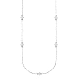 Natalie Wood - Believer Cross Station Necklace in Silver-110 Jewelry & Hair-Natalie Wood-July & June Women's Fashion Boutique Located in San Antonio, Texas