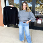 Fall's Favorite Sweater Top - Black-230 Sweaters/Cardis-FATE-July & June Women's Fashion Boutique Located in San Antonio, Texas