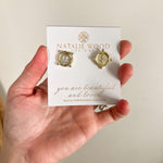 Natalie Wood - Legacy Coin Stud Earrings - Gold-110 Jewelry & Hair-Natalie Wood-July & June Women's Fashion Boutique Located in San Antonio, Texas