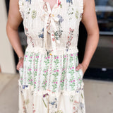Enchanting Garden Midi Dress-500 Midi-ENTRO-July & June Women's Fashion Boutique Located in San Antonio, Texas