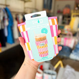 SWIG- Sherbet Stripe Iced Cup Coolie- Medium-140 Gifts + Home-SWIG-July & June Women's Fashion Boutique Located in San Antonio, Texas