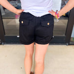 Upscale Shorts - Black-410 Shorts/Skirts-ENTRO-July & June Women's Fashion Boutique Located in San Antonio, Texas