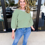 The Cammy Tee - Green-210 Casual Blouses-JODIFL-July & June Women's Fashion Boutique Located in San Antonio, Texas